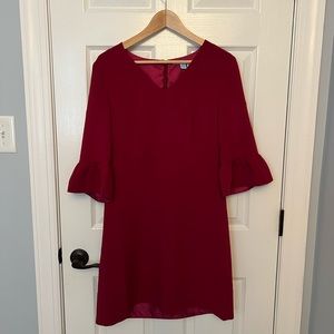 Never worn. No tags! Draper James Maroon Midi Dress Size 8.